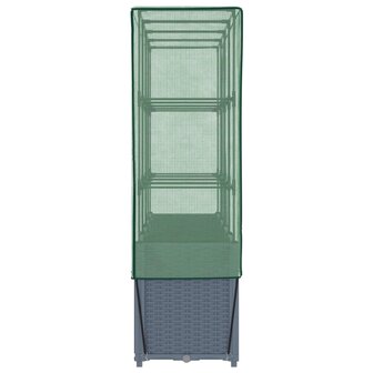 Plantenbak verhoogd met kashoes 160x40x153 cm rattanlook 5