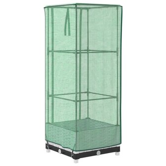 Plantenbak verhoogd met kashoes 40x40x123 cm rattanlook 6