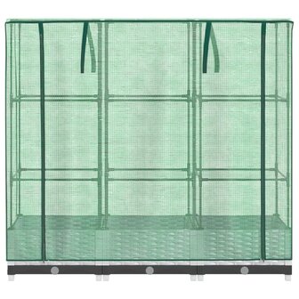 Plantenbak verhoogd met kashoes 120x40x123 cm rattanlook 4