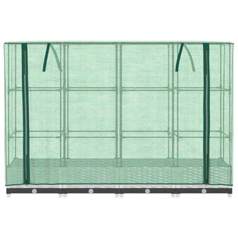 Plantenbak verhoogd met kashoes 160x40x123 cm rattanlook 4