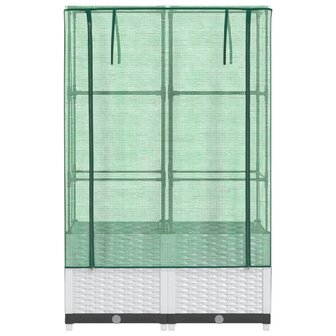 Plantenbak verhoogd met kashoes 80x40x138 cm rattanlook 4