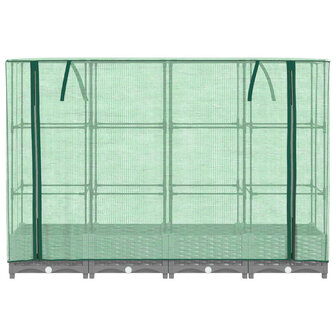 Plantenbak verhoogd met kashoes 160x40x123 cm rattanlook 4