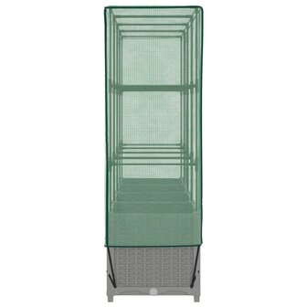 Plantenbak verhoogd met kashoes 160x40x138 cm rattanlook 5