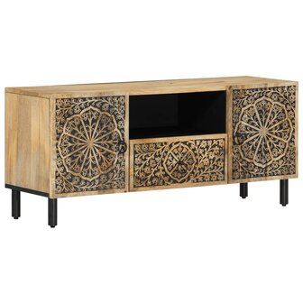 Tv-meubel 105x33x46cm massief mangohout 2