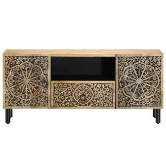 Tv-meubel 105x33x46cm massief mangohout 5