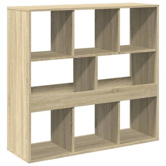 Kamerscherm 100x33x94,5 cm bewerkt hout sonoma eikenkleurig 2