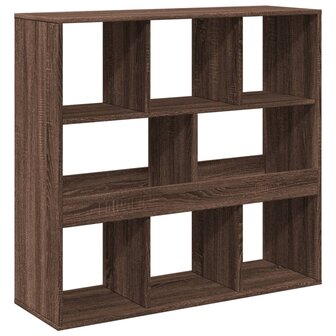 Kamerscherm 100x33x94,5 cm bewerkt hout bruin eikenkleurig 6