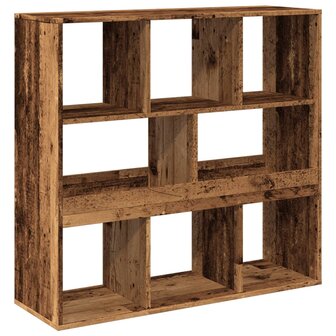 Kamerscherm 100x33x94,5 cm bewerkt hout oud houtkleurig 6