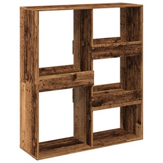 Kamerscherm 100x33x115 cm bewerkt hout oud houtkleurig 6