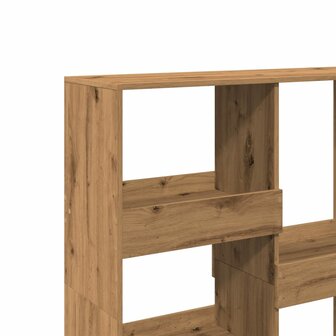 Kamerscherm 100x33x115 cm bewerkt hout artisanaal eikenkleur 7