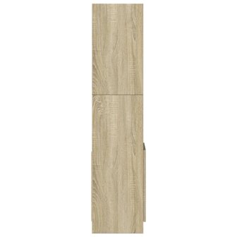 Hoge kast 92x33x140 cm bewerkt hout sonoma eikenkleurig 6