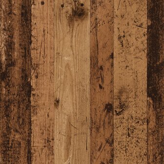 Hoge kast 92x33x140 cm bewerkt hout oud houtkleurig 11