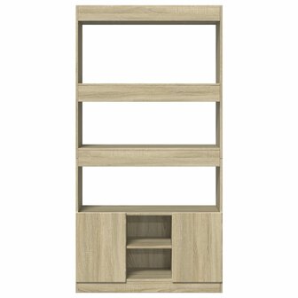 Hoge kast 92x33x180 cm bewerkt hout sonoma eikenkleurig 5