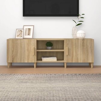 Tv-meubel 150x30x50 cm bewerkt hout sonoma eikenkleurig 1