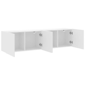 Tv-meubels 2 st wandgemonteerd 80x30x41 cm wit 6