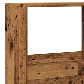 Kamerscherm 100x33x155,5 cm bewerkt hout oud houtkleurig 7