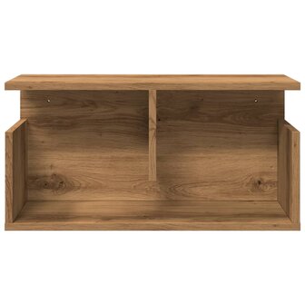 Wandkast 60x20x30 cm bewerkt hout artinsanaal eikenkleurig 4