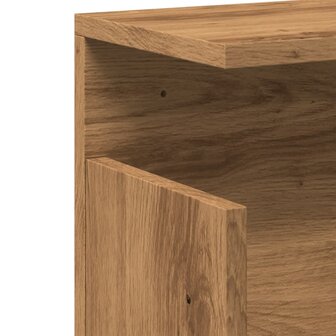 Wandkast 60x20x30 cm bewerkt hout artinsanaal eikenkleurig 7