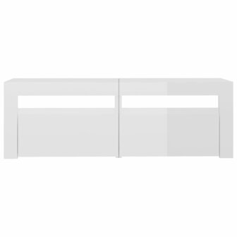 Tv-meubel met LED-verlichting 120x35x40 cm hoogglans wit 8