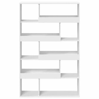 Boekenkast 100x33x156,5 cm bewerkt hout wit 4