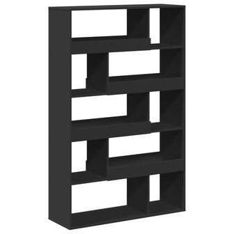 Boekenkast 100x33x156,5 cm bewerkt hout zwart 6