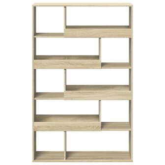 Boekenkast 100x33x156,5 cm bewerkt hout sonoma eikenkleurig 4