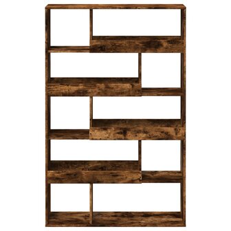 Boekenkast 100x33x156,5 cm bewerkt hout gerookt eikenkleurig 4