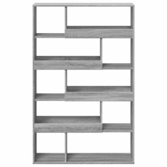 Boekenkast 100x33x156,5 cm bewerkt hout grijs sonoma eikenkleur 4