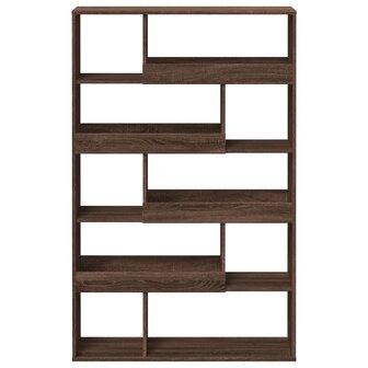 Boekenkast 100x33x156,5 cm bewerkt hout bruin eikenkleurig 4