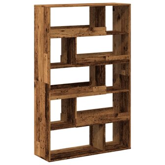 Boekenkast 100x33x156,5 cm bewerkt hout oud houtkleurig 6