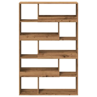 Boekenkast 100x33x156,5 cm bewerkt hout artisanaal eikenkleurig 4