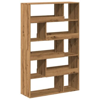 Boekenkast 100x33x156,5 cm bewerkt hout artisanaal eikenkleurig 6