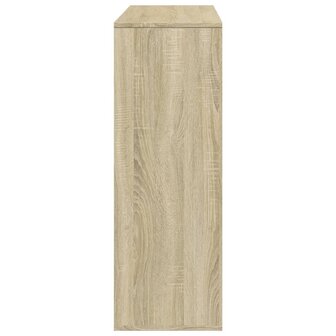 Boekenkast 100x33x94,5 cm bewerkt hout sonoma eikenkleurig 5