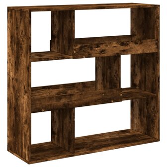 Boekenkast 100x33x94,5 cm bewerkt hout gerookt eikenkleurig 2