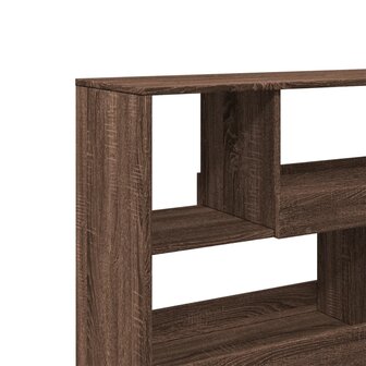 Boekenkast 100x33x94,5 cm bewerkt hout bruin eikenkleurig 7