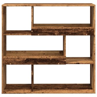 Boekenkast 100x33x94,5 cm bewerkt hout oud houtkleurig 4