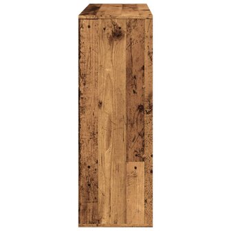 Boekenkast 100x33x94,5 cm bewerkt hout oud houtkleurig 5