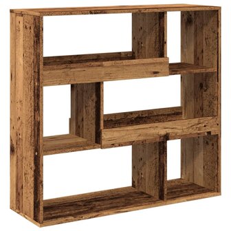 Boekenkast 100x33x94,5 cm bewerkt hout oud houtkleurig 6