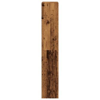 Kamerscherm 100x33x187,5 cm bewerkt hout oud houtkleurig 5