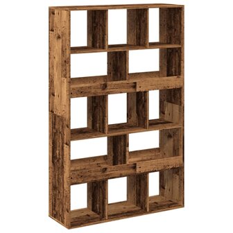 Kamerscherm 100x33x156,5 cm bewerkt hout oud houtkleurig 2