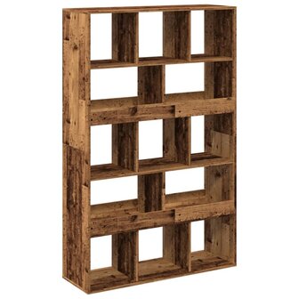 Kamerscherm 100x33x156,5 cm bewerkt hout oud houtkleurig 6