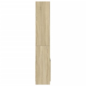 Hoge kast 63x33x180 cm bewerkt hout sonoma eikenkleurig 6