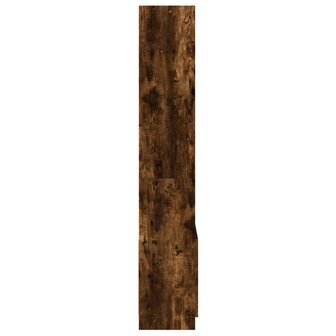 Hoge kast 63x33x180 cm bewerkt hout gerookt eikenkleurig 6