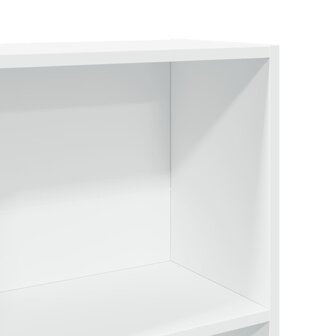 Boekenkast 60x24x176 cm bewerkt hout wit 7