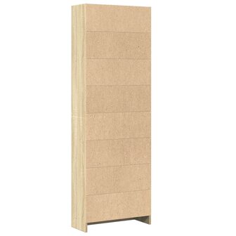 Boekenkast 60x24x176 cm bewerkt hout sonoma eikenkleurig 6