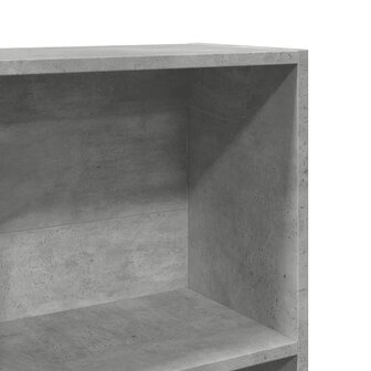 Boekenkast 60x24x176 cm bewerkt hout betongrijs 7