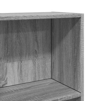 Boekenkast 60x24x176 cm bewerkt hout grijs sonoma eikenkleurig 7