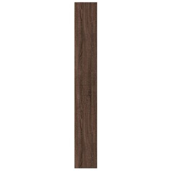 Boekenkast 60x24x176 cm bewerkt hout bruin eikenkleurig 5