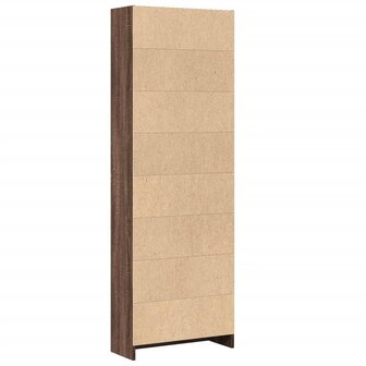 Boekenkast 60x24x176 cm bewerkt hout bruin eikenkleurig 6