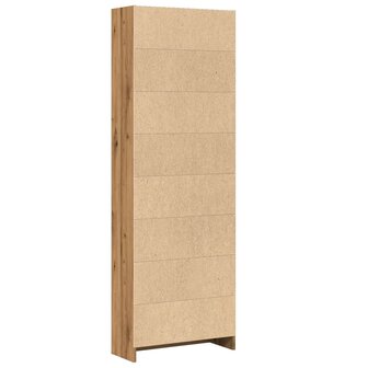 Boekenkast 60x24x176 cm bewerkt hout artisanaal eikenkleurig 6